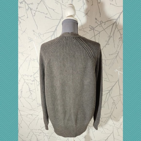 Urban Outfitters Gray Cotton Blend Ribbed Knit Open Front Cardigan - Picture 4 of 5